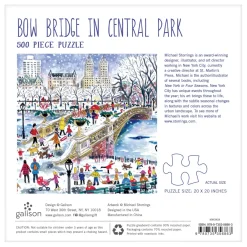 Michael Storrings Bow Bridge In Central Park 500 Piece Jigsaw Puzzle