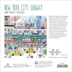Michael Storrings New York City Subway 500 Piece Jigsaw Puzzle