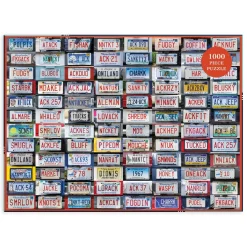 Nantucket License Plates 1000 Piece Jigsaw Puzzle