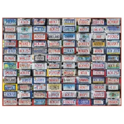Nantucket License Plates 1000 Piece Jigsaw Puzzle