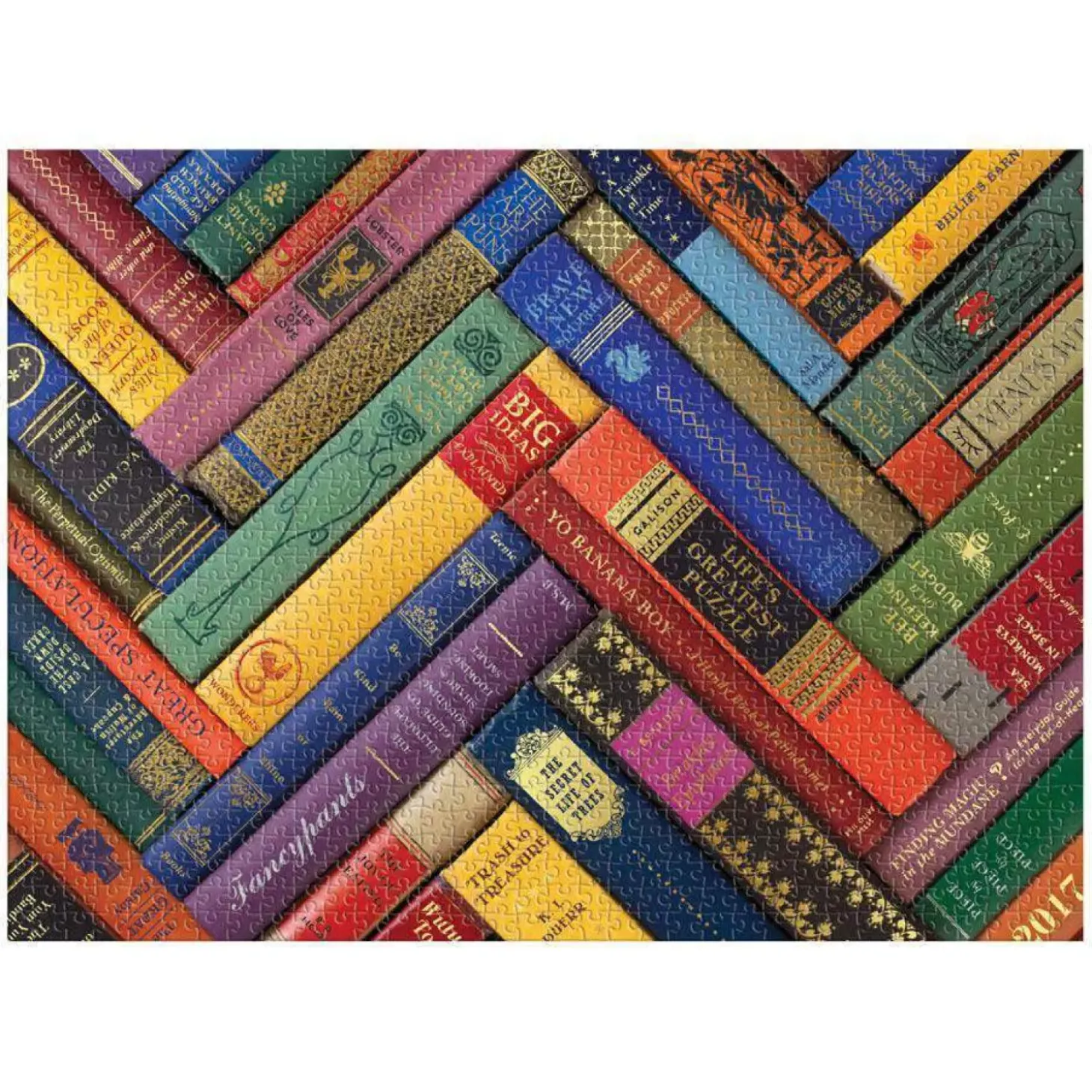 Phat Dog Vintage Library 1000 Piece Foil Stamped Jigsaw Puzzle