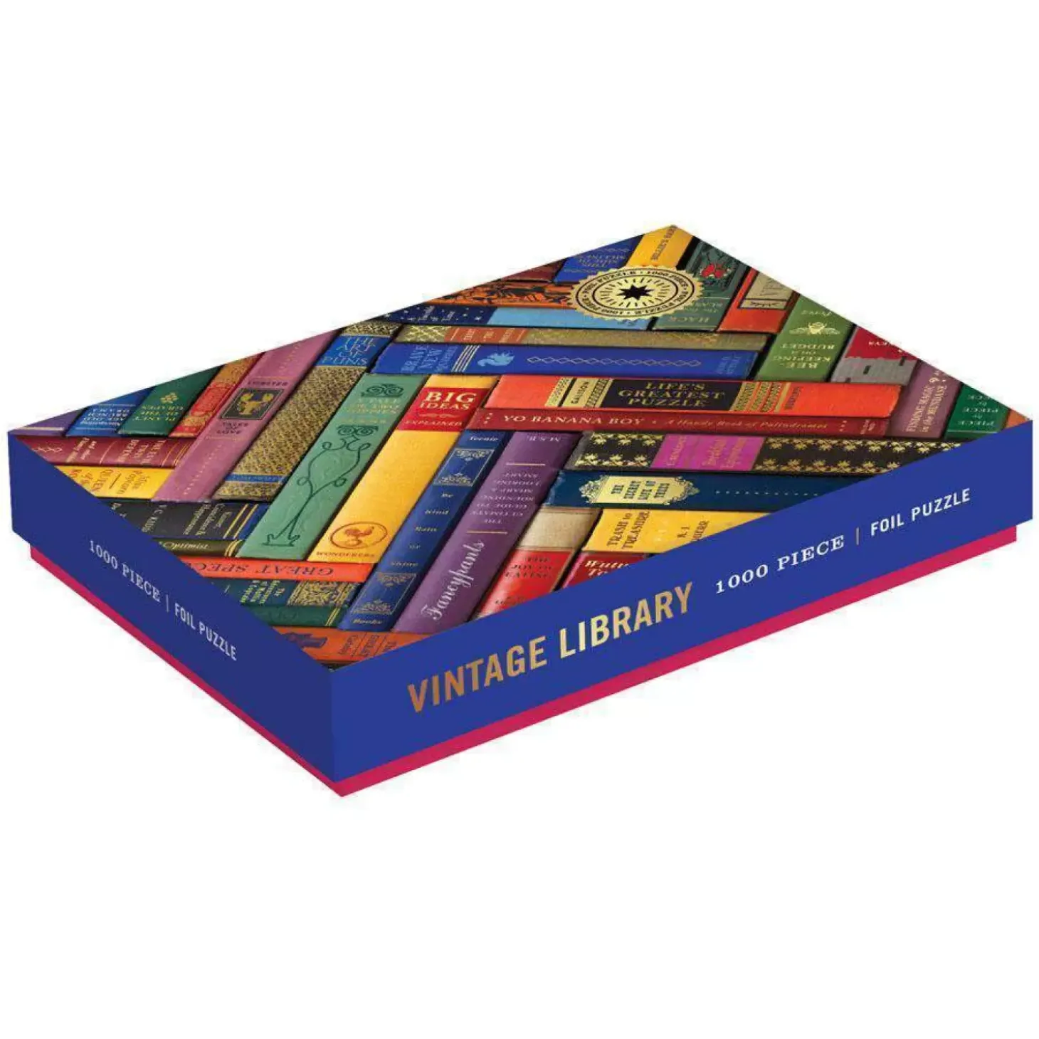 Phat Dog Vintage Library 1000 Piece Foil Stamped Jigsaw Puzzle