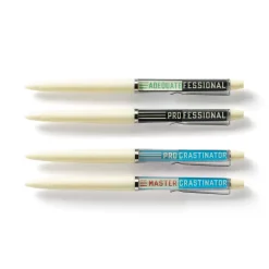 Professional Procrastinator Floaty Pen Set