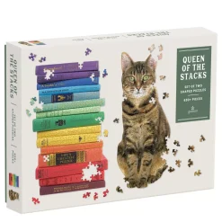 Queen Of The Stacks Set Of Two Jigsaw Puzzle Set
