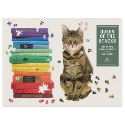 Queen Of The Stacks Set Of Two Jigsaw Puzzle Set
