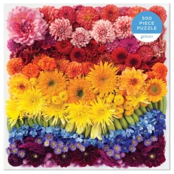 Rainbow Summer Flowers 500 Piece Jigsaw Puzzle