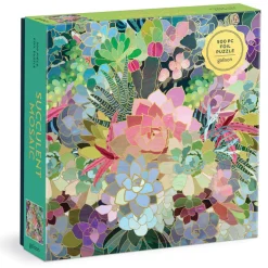 Succulent Mosaic 500 Piece Foil Puzzle