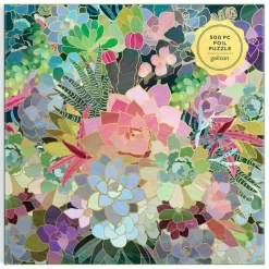 Succulent Mosaic 500 Piece Foil Puzzle