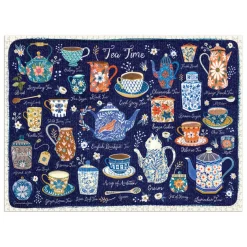 Tea Time 1000 Piece Puzzle With Shaped Pieces