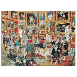 Tribuna Of The Uffizi Meowsterpiece Of Western Art 1500 Piece Jigsaw Puzzle