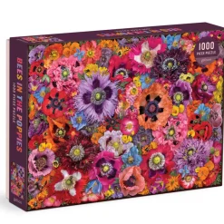 Troy Litten Bees In The Poppies 1000 Piece Puzzle
