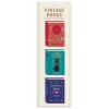 Vintage Books Shaped Magnetic Bookmarks
