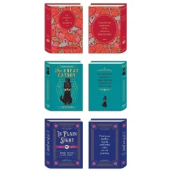 Vintage Books Shaped Magnetic Bookmarks