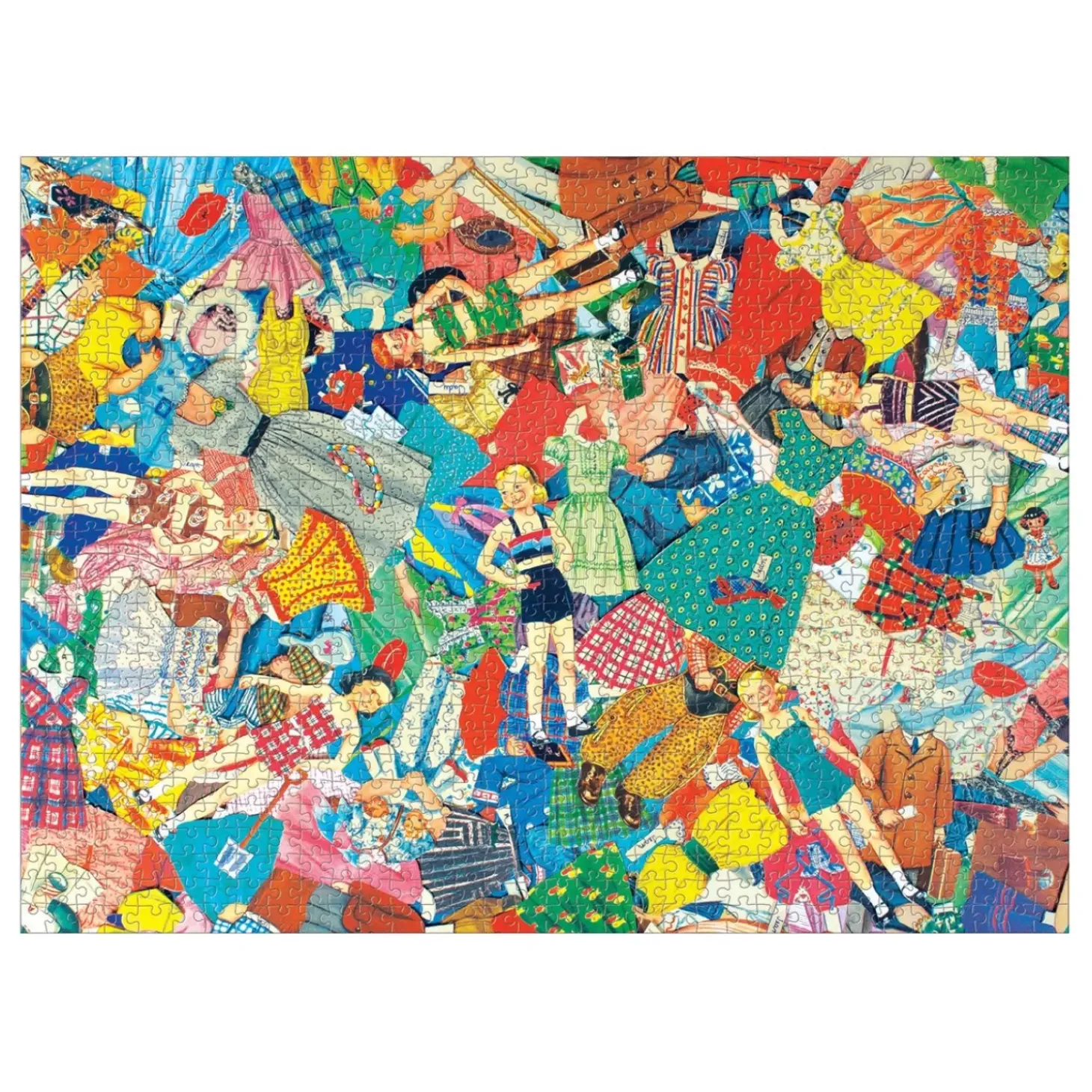 Vintage Paper Dolls 1000 Piece Jigsaw Puzzle In Square Box