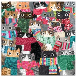 Wintry Cats 500 Piece Puzzle