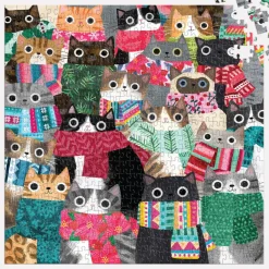 Wintry Cats 500 Piece Puzzle