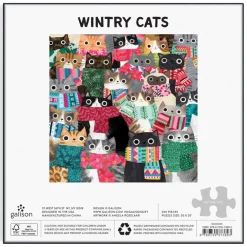 Wintry Cats 500 Piece Puzzle